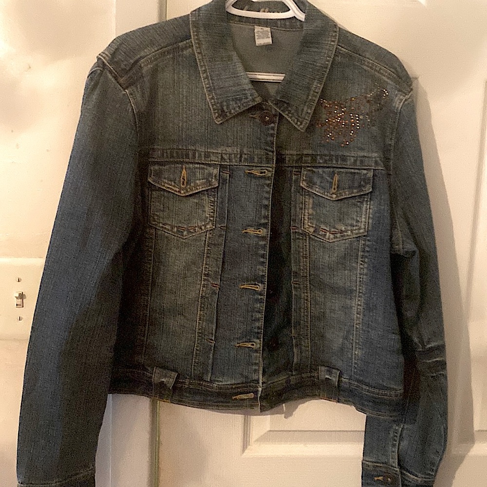 Semi Cropped Jean Jacket
